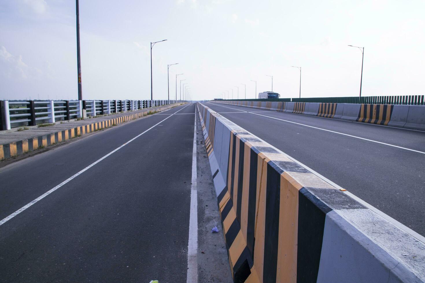 Dhaka to Mawa expressway road track asphalt in Bangladesh photo