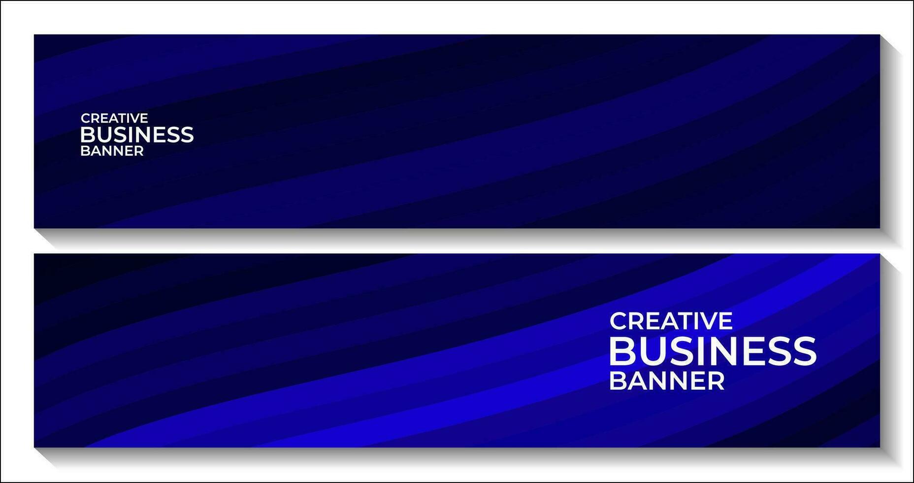 creative blue banner for business vector