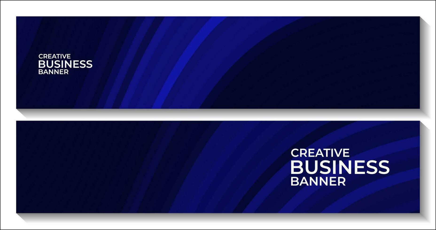 creative blue banner for business vector