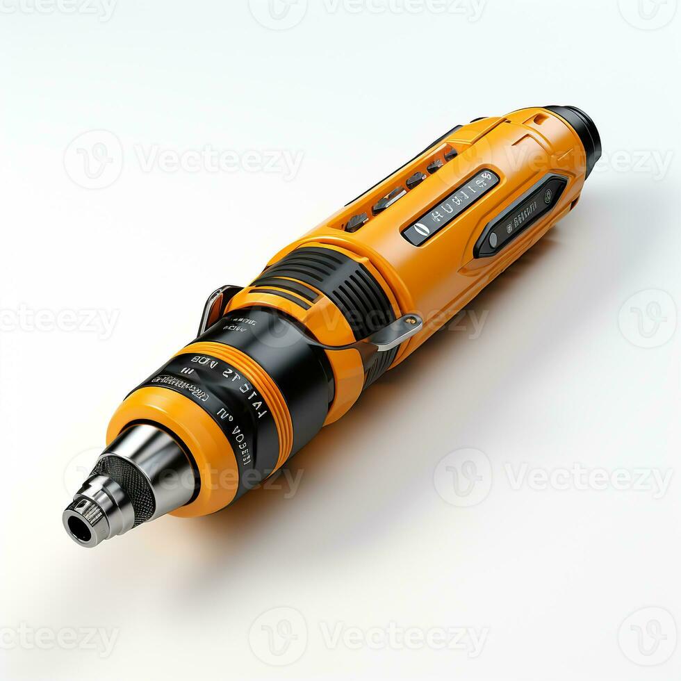 AI generated 3d screwdriver white background photo