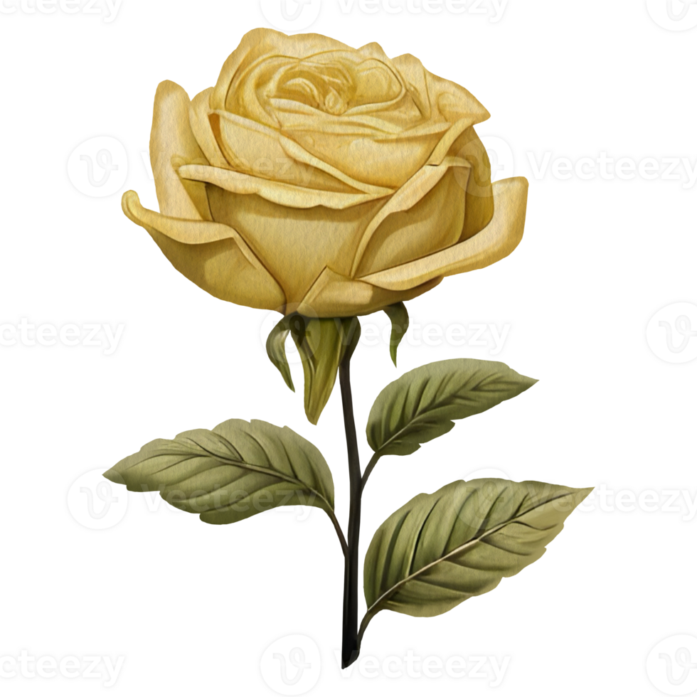 AI generated vintage flora clipart,generative ai. png