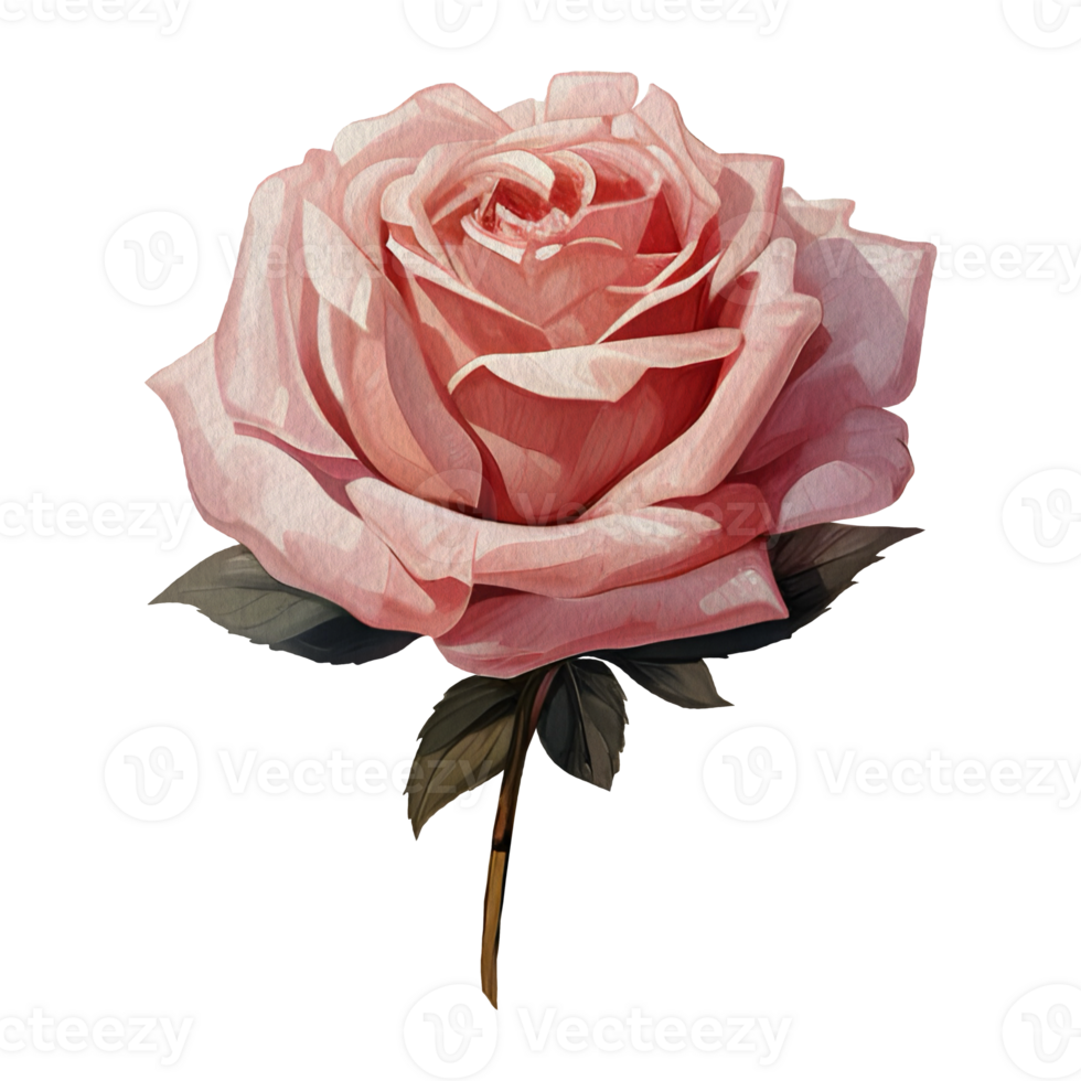 AI generated vintage flora clipart,generative ai. png