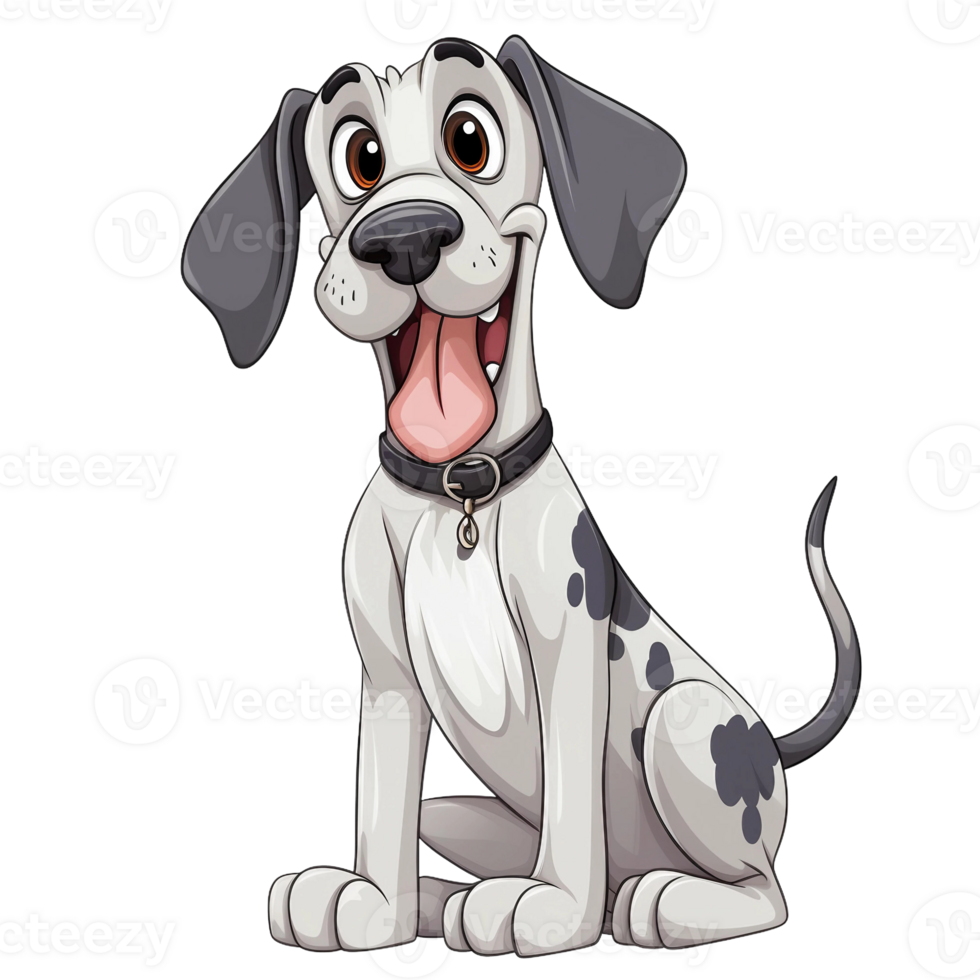 AI generated Dog Illustration - Cute Canine Companion in a Playful Outdoor Scene png