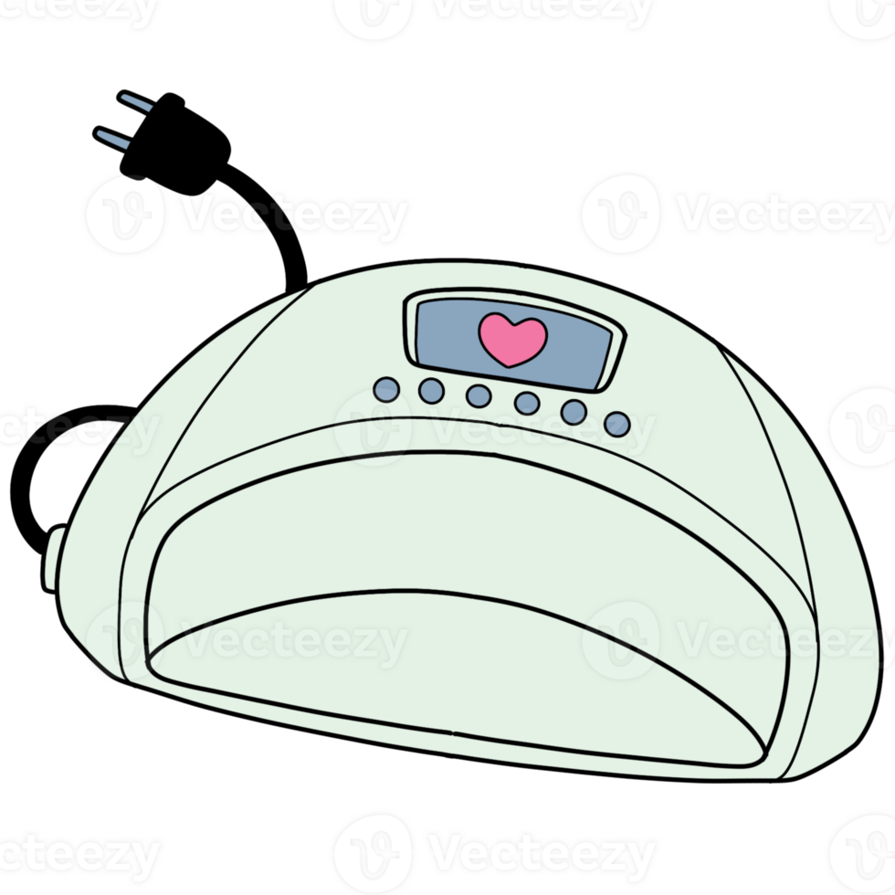 The illustration of an uv lamp png