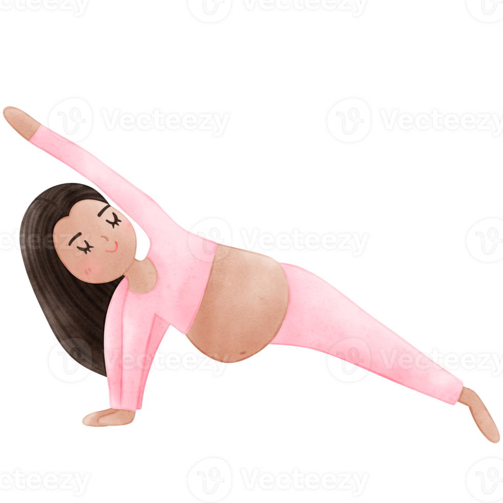 Pregnant Yoga, Woman, Meditate png