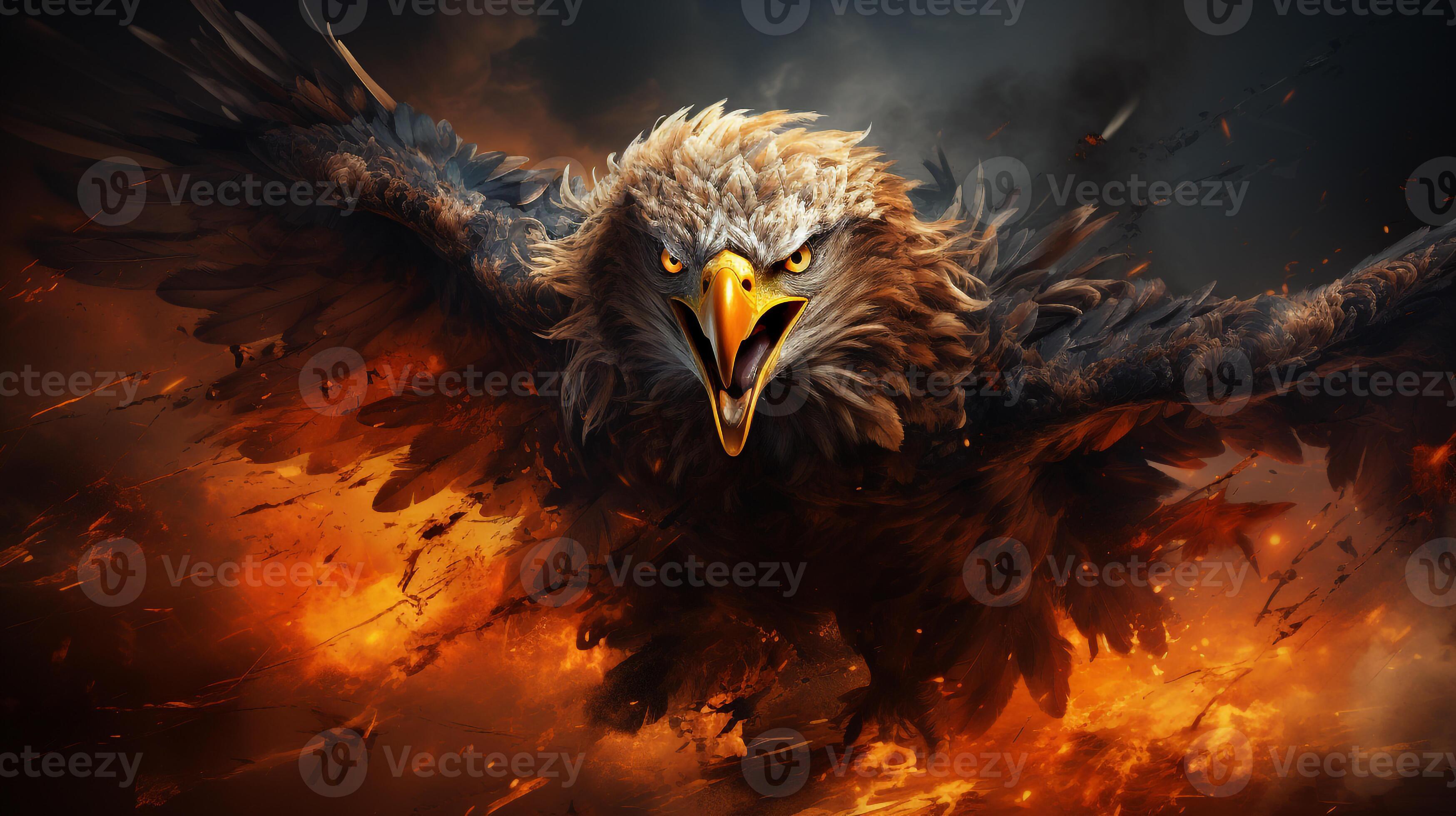 AI generated amazing eagle wallpaper 35162194 Stock Photo at Vecteezy