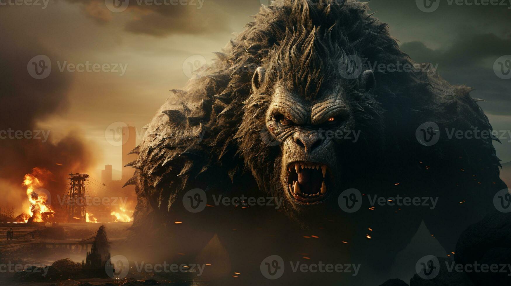 AI generated amazing kingkong wallpaper photo