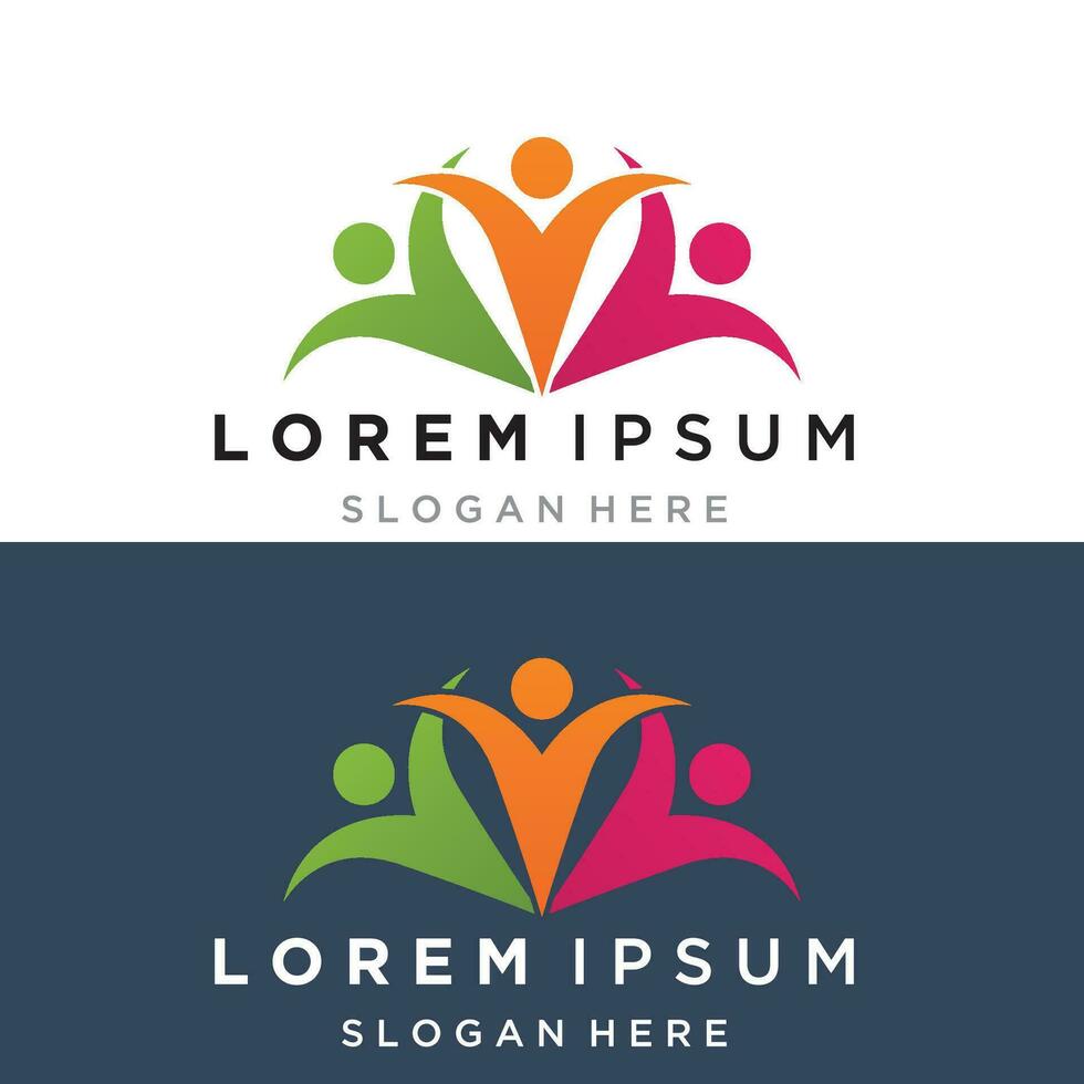 Family care logo and symbol vector