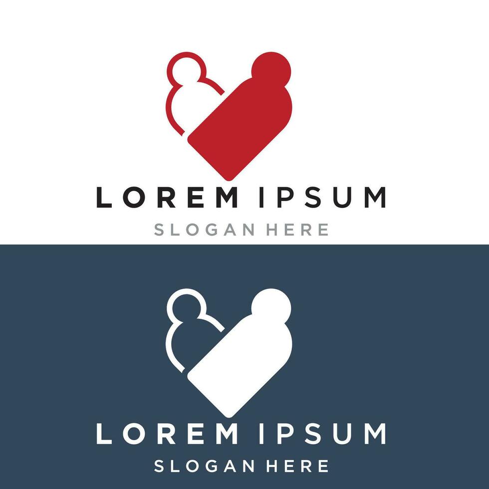 Family care logo and symbol vector