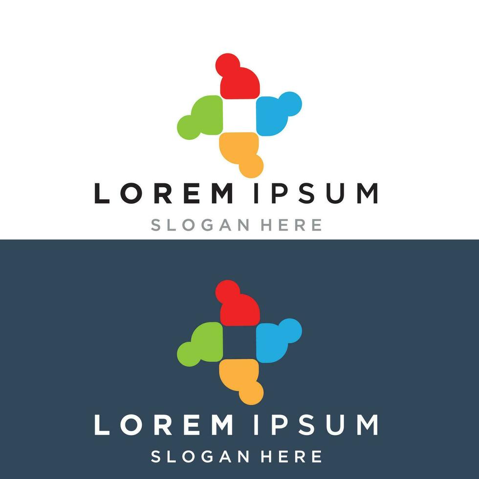 Family care logo and symbol vector