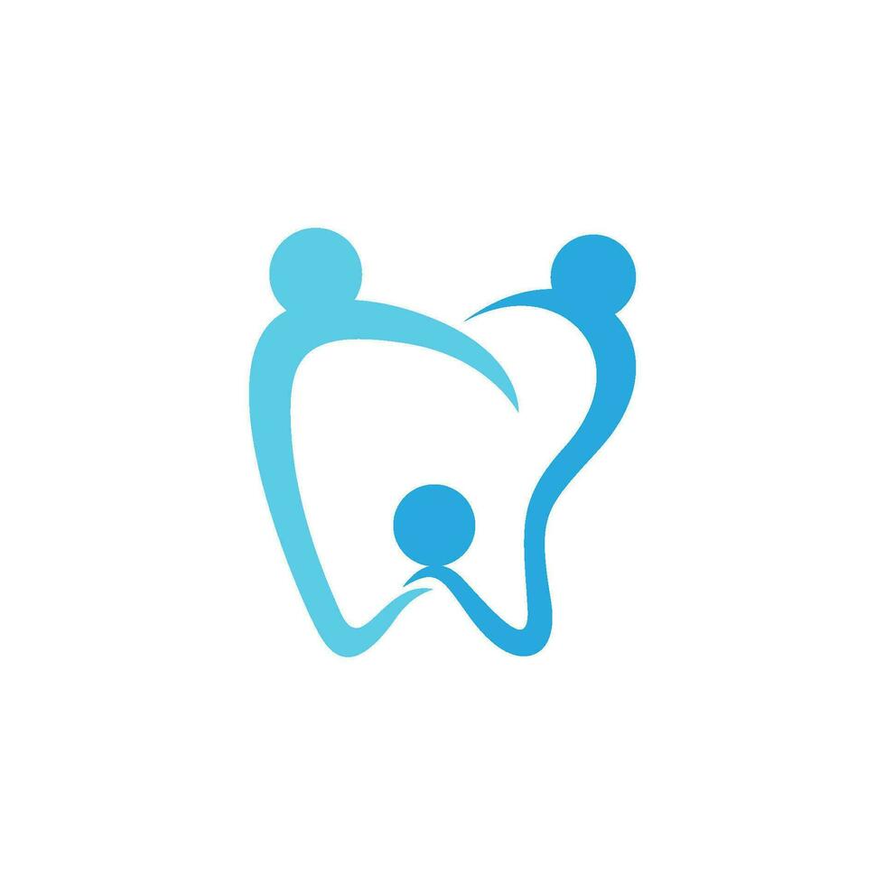 Ilustración de vector de plantilla de logotipo dental