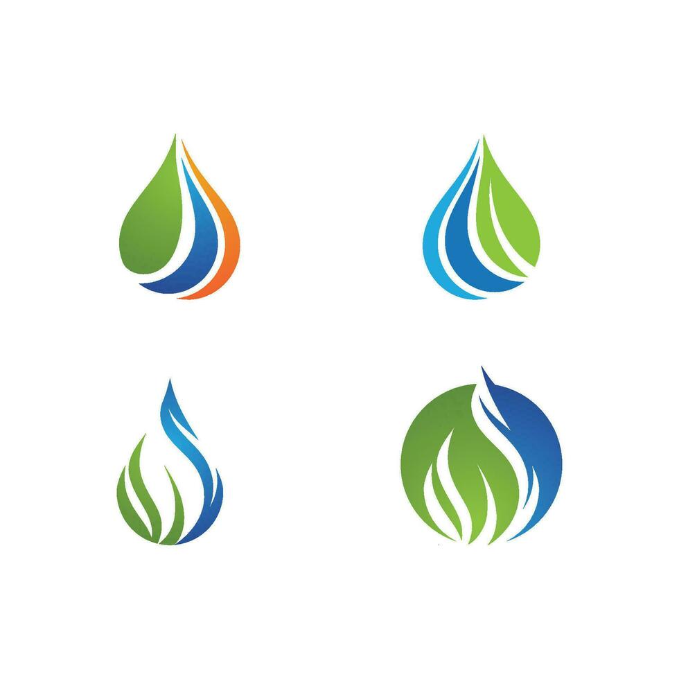 water drop Logo Template vector