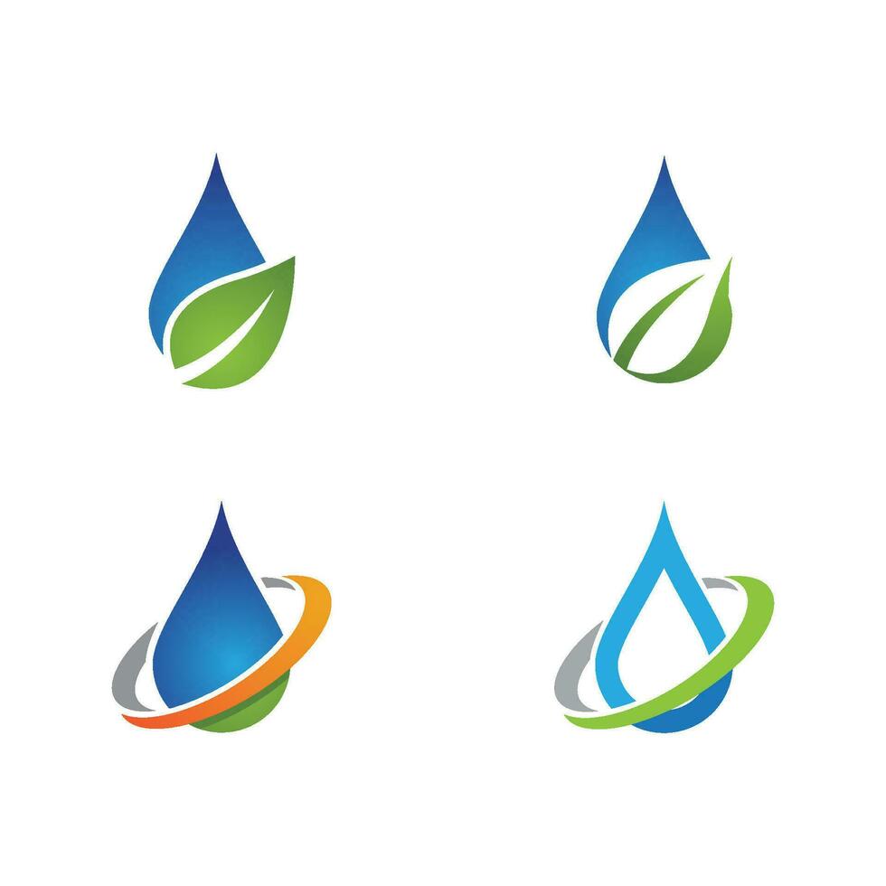 water drop Logo Template vector