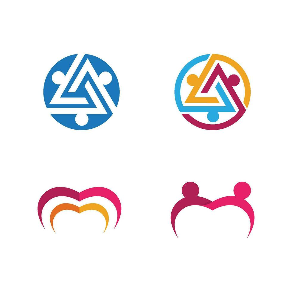 Community, network and social icon vector