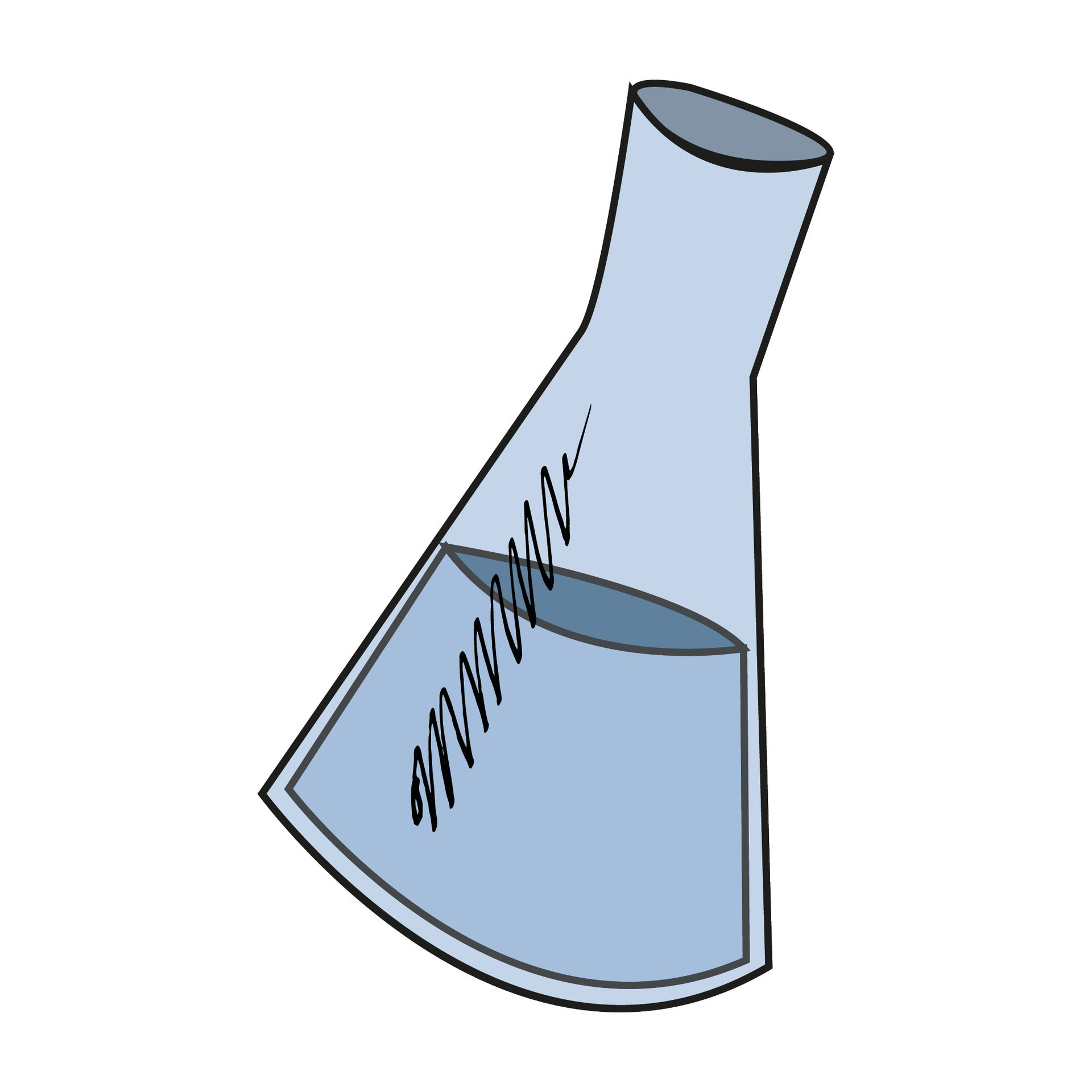 conical flask, chemistry, chemical formulas. chemist's day. science