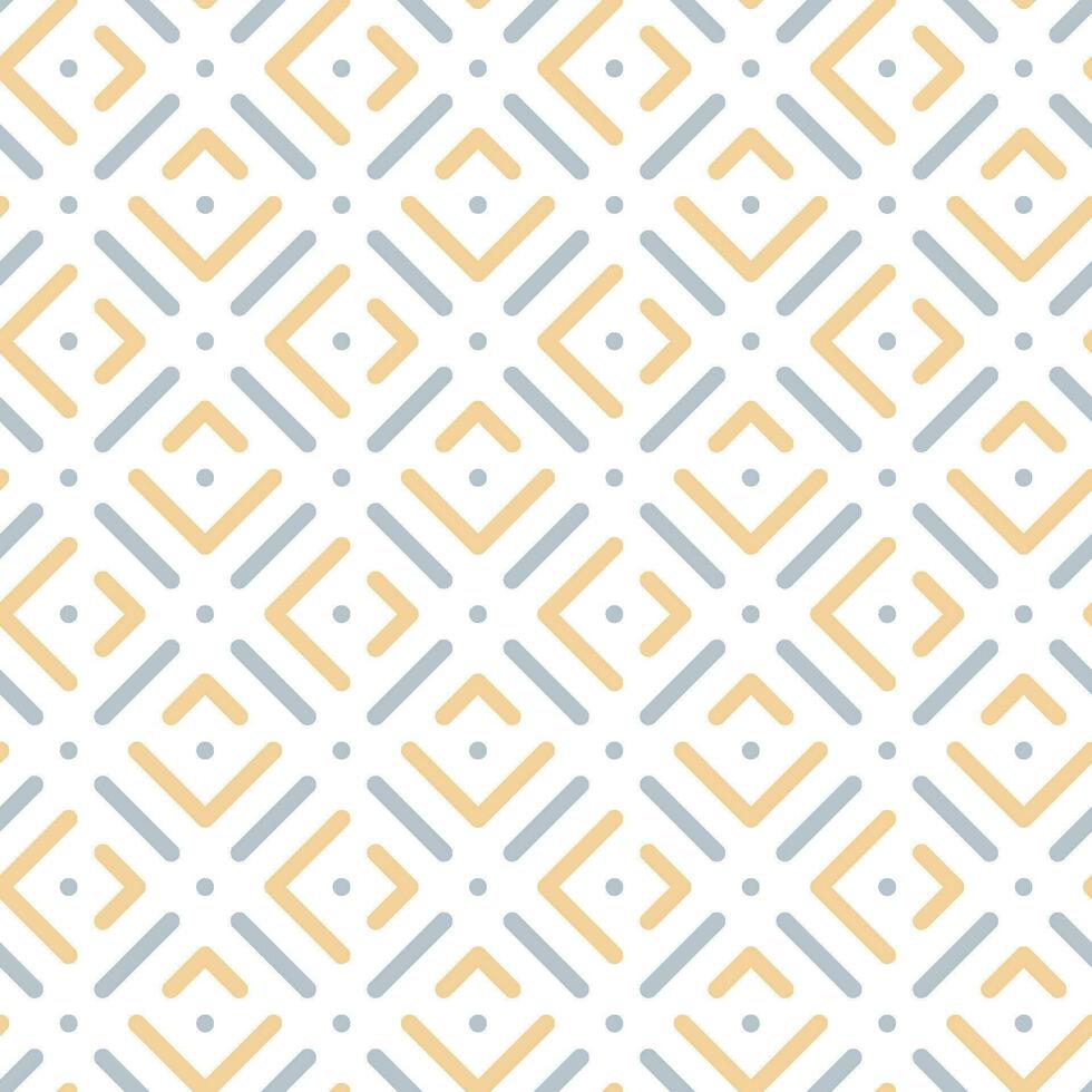 Seamless line and dot pattern with a modern  style vector