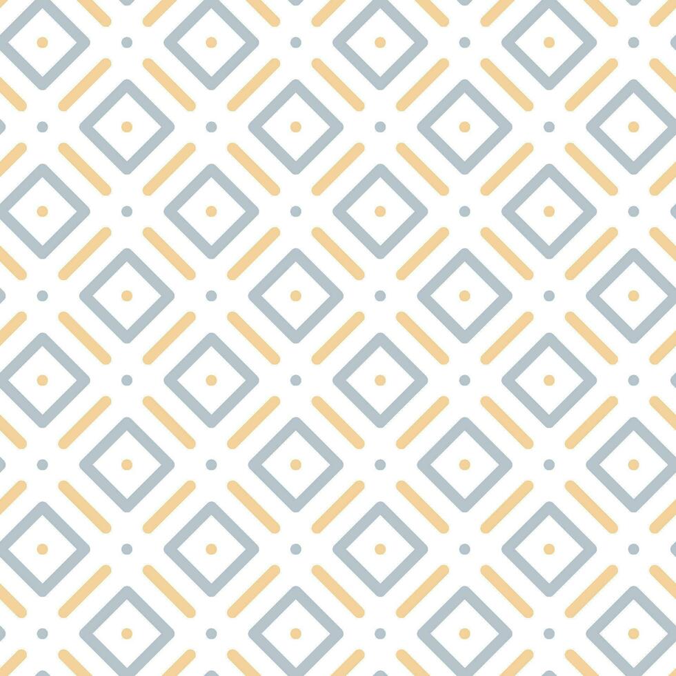 Seamless line and dot pattern with a modern  style vector