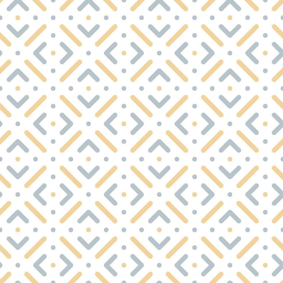 Seamless line and dot pattern with a modern  style vector