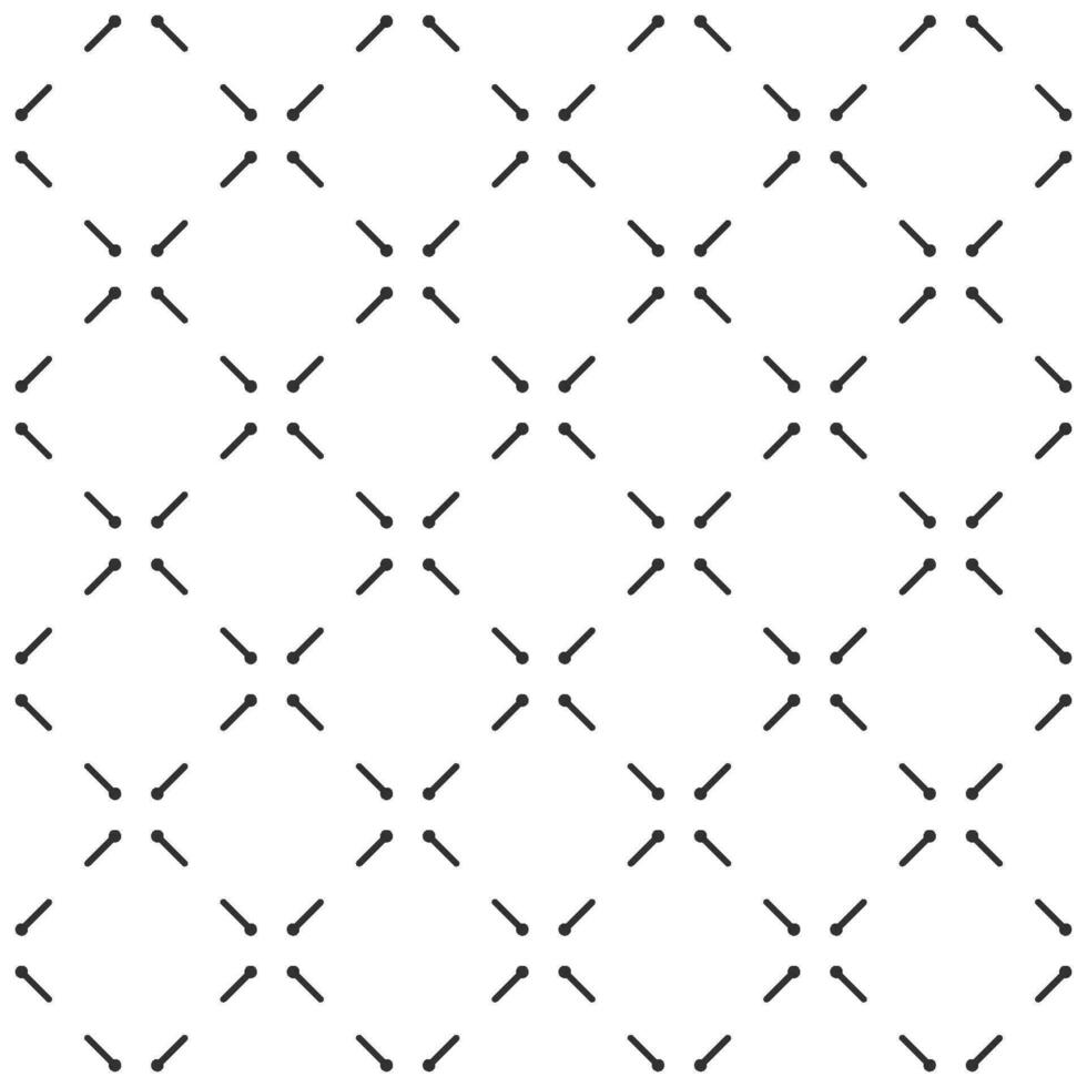 Seamless line and dot pattern with a modern  style vector