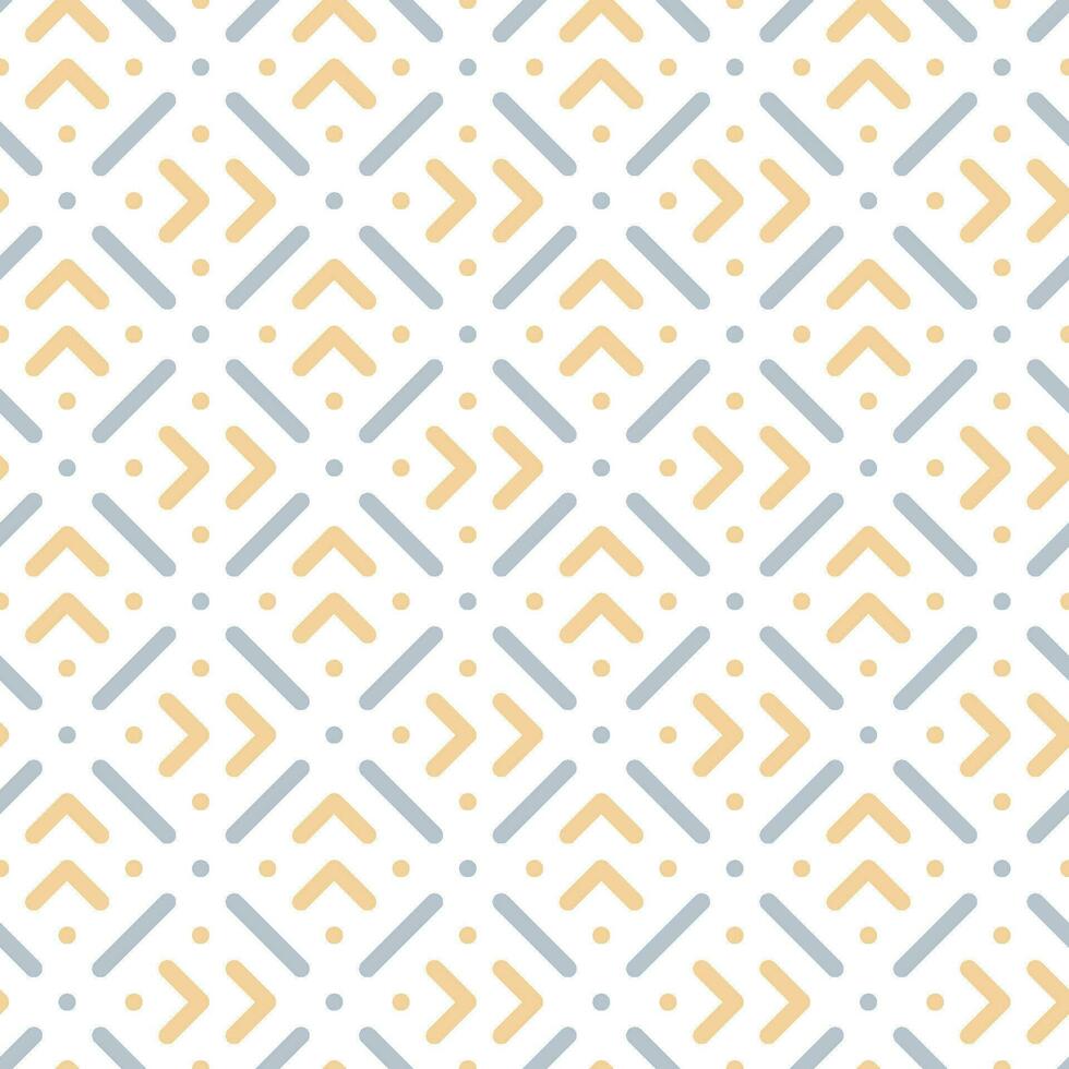 Seamless line and dot pattern with a modern  style vector