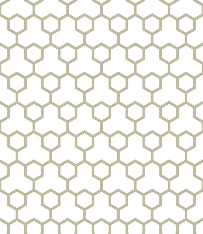 Seamless hexagon pattern with a modern  style vector