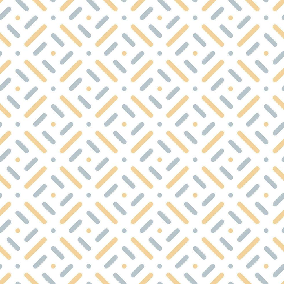 Seamless line and dot pattern with a modern  style vector