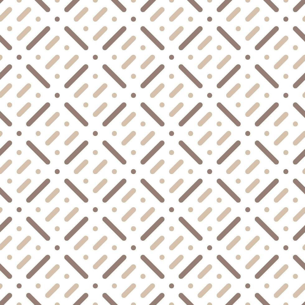 Seamless line and dot pattern with a modern  style vector