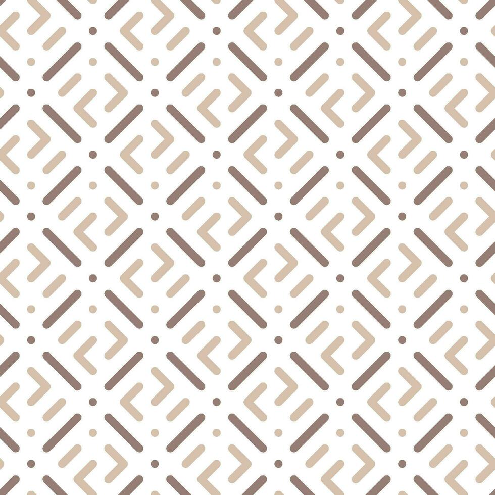 Seamless line and dot pattern with a modern  style vector