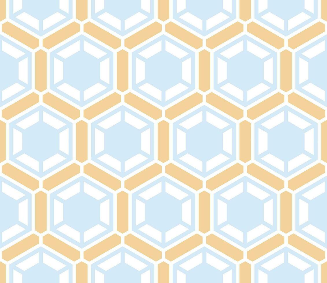 Seamless hexagon pattern with a modern  style vector