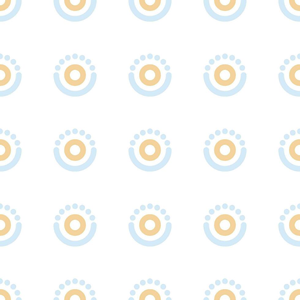 Seamless circle pattern with a modern  style vector