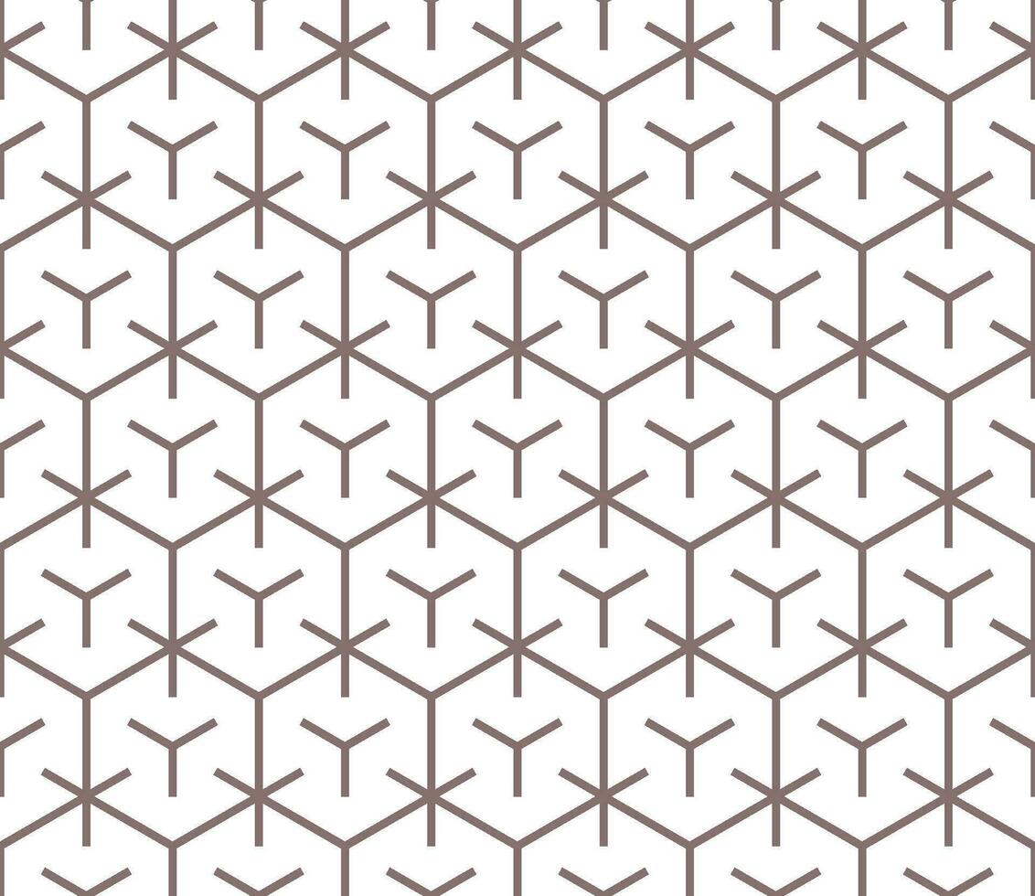Seamless hexagon pattern with a modern  style vector