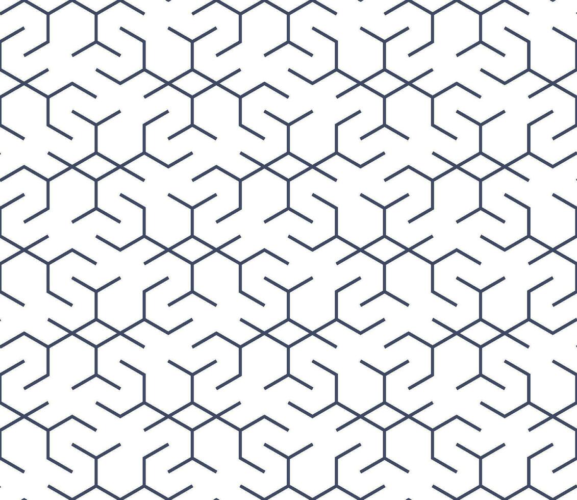 Seamless hexagon pattern with a modern  style vector