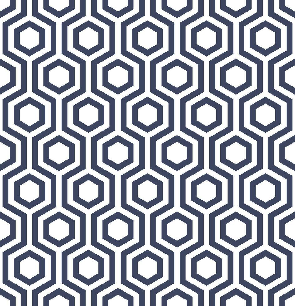 Seamless hexagon pattern with a modern  style vector