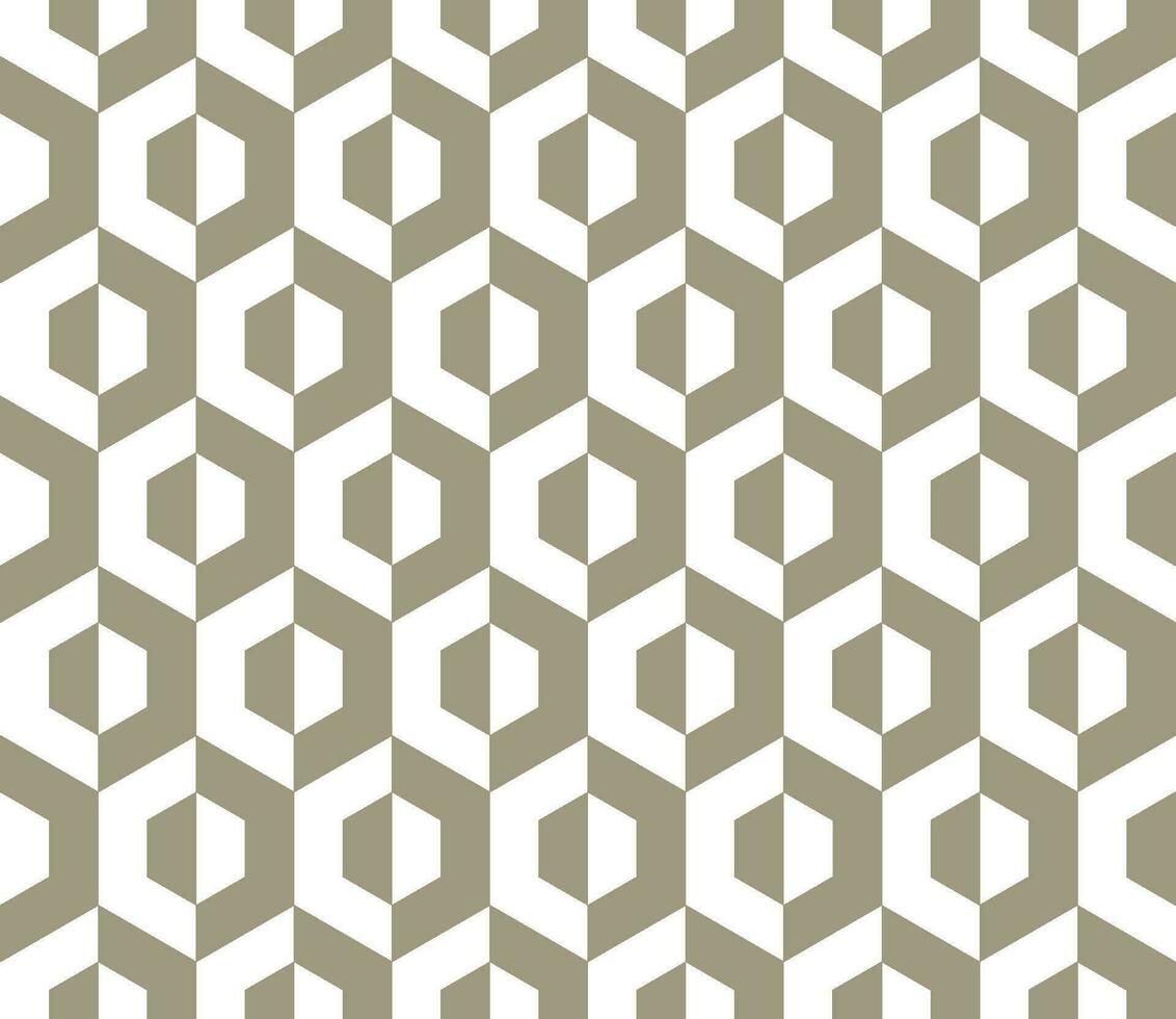 Seamless hexagon pattern with a modern  style vector