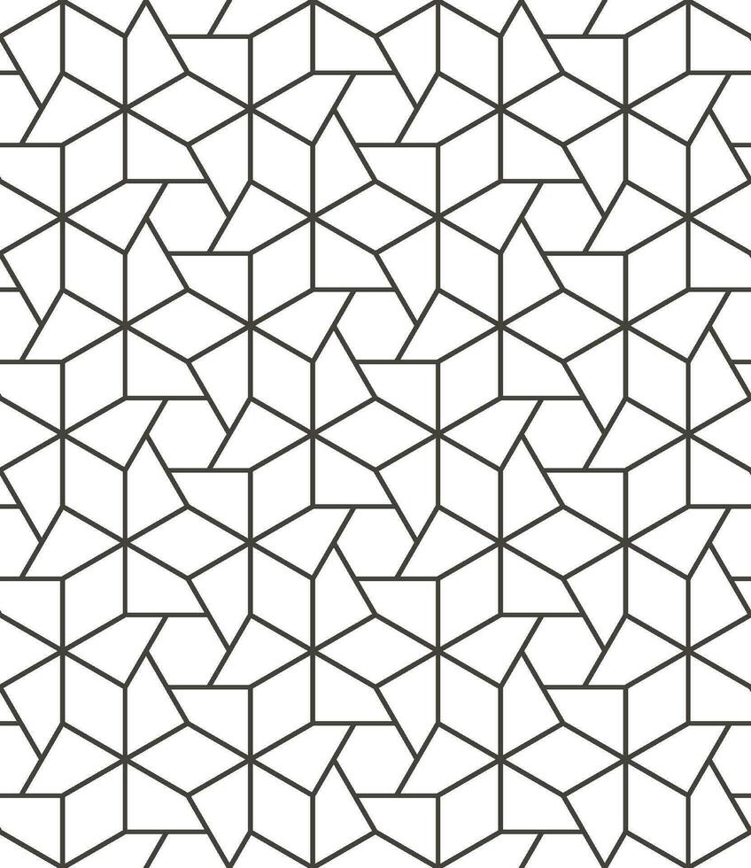 Seamless hexagon pattern with a modern  style vector