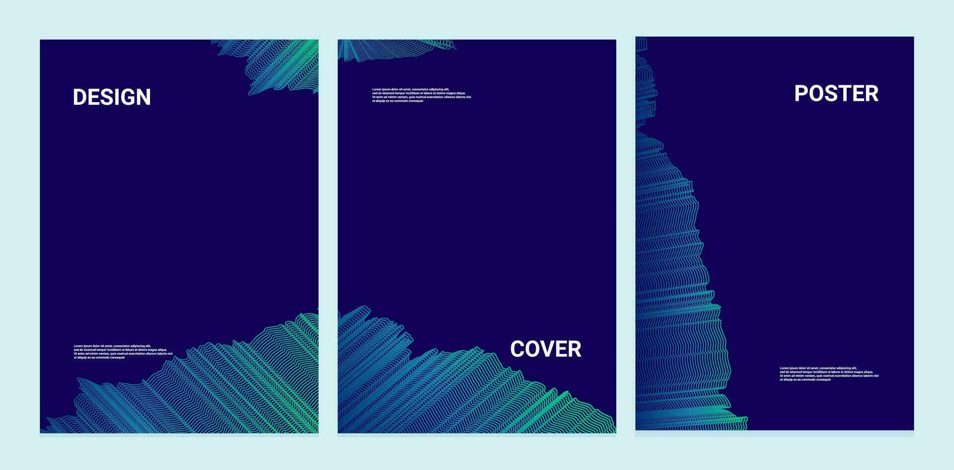 Modern abstract covers set, minimal covers design. Flyer, presentation, brochure, banner, poster design vector