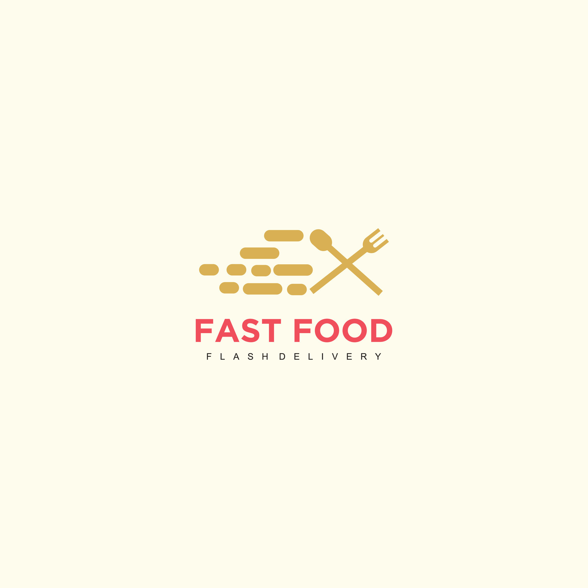 Food shop logo with creative element style 35166256 Vector Art at Vecteezy