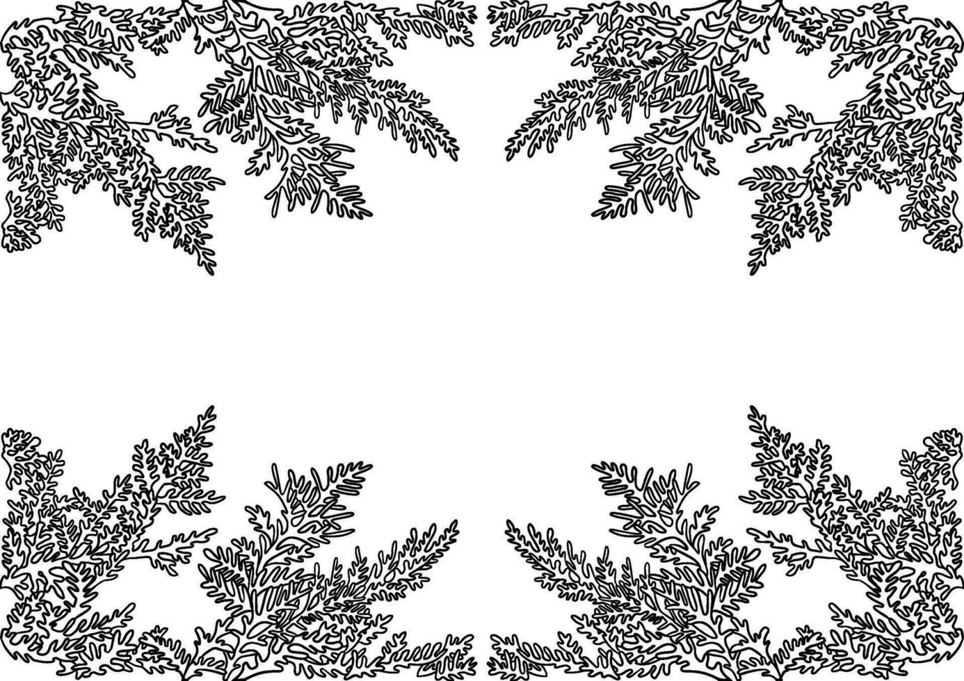 Black and white set of snowflakes, new year things, line - art, line art colouring page, vector. vector