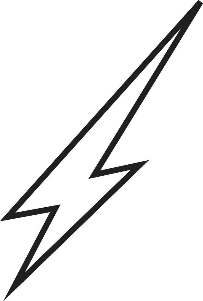 flash thunder power icon in line. isolated on transparent background use Electric power symbol flash lightning bolt with thunder bolt, Power energy fast speed vector for apps and website