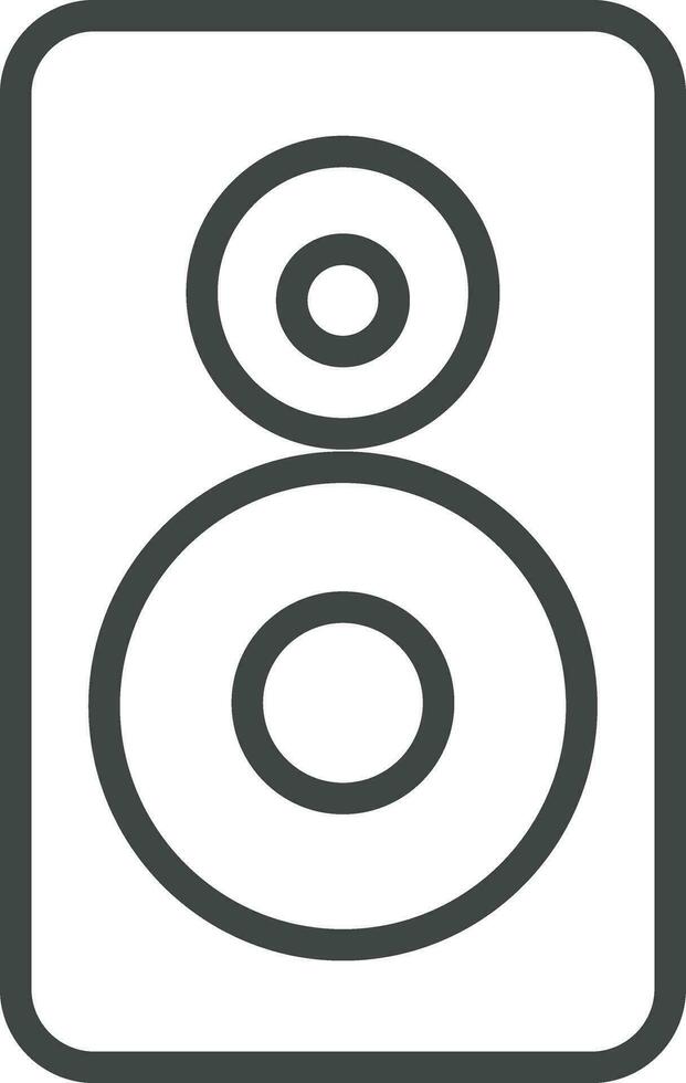 speaker icon in line style. isolated on transparent background. use for Musical waves key signs. design element logo template technology symbol vector for apps and website