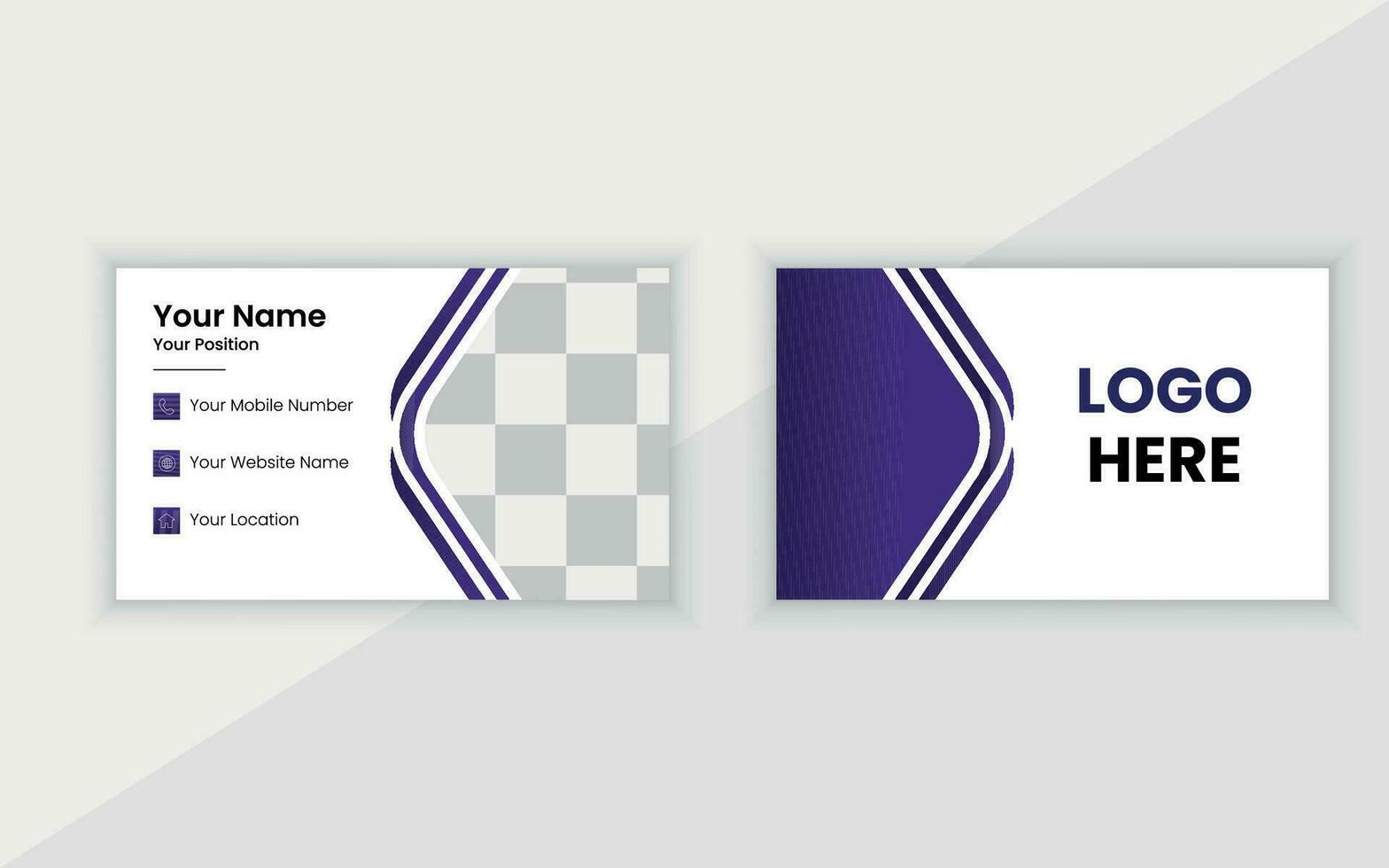 Modern Creative Vector Business Card Design Template
