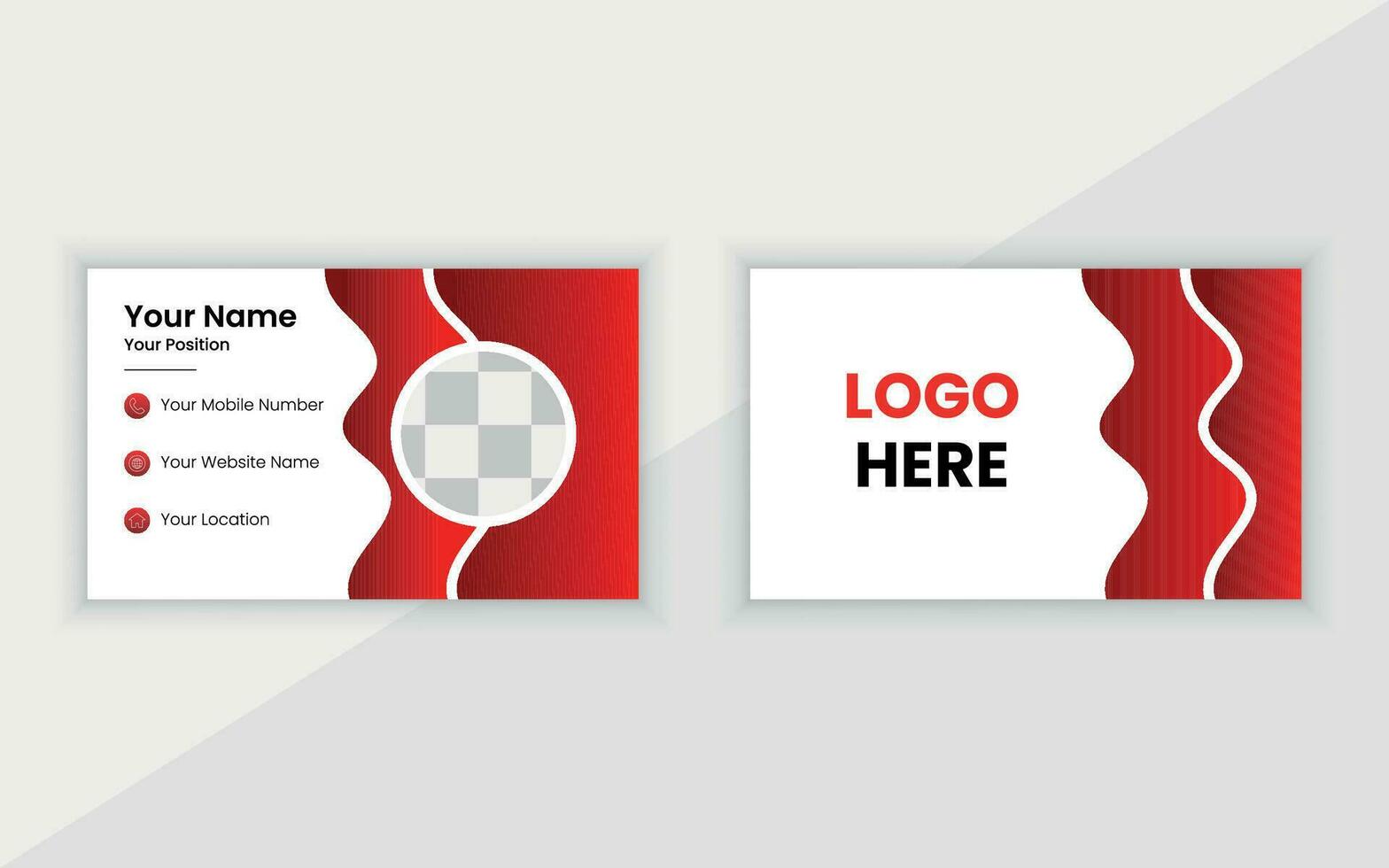 Modern Creative Vector Business Card Design Template