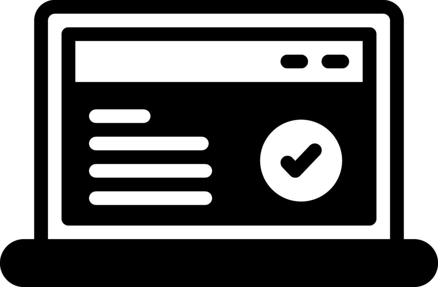 solid icon for completing vector