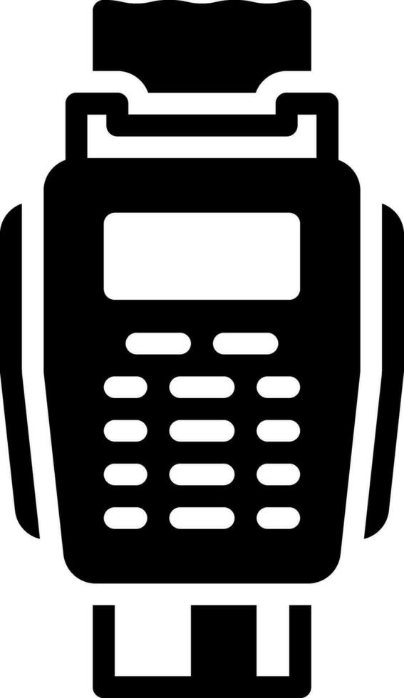 solid icon for machine vector