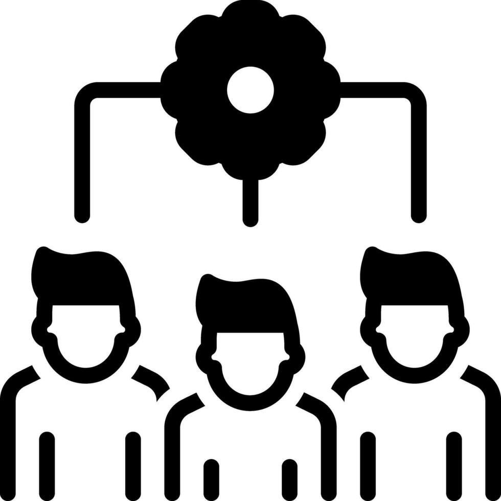 solid icon for organizing vector