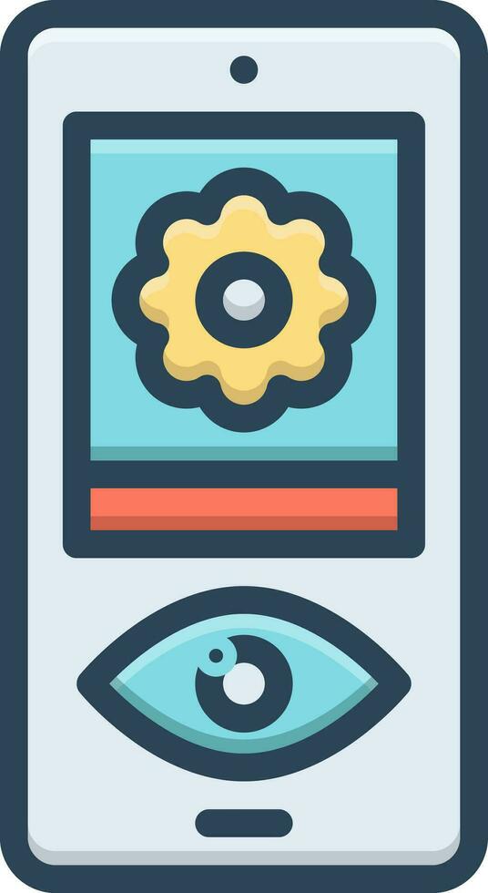 color icon for views vector