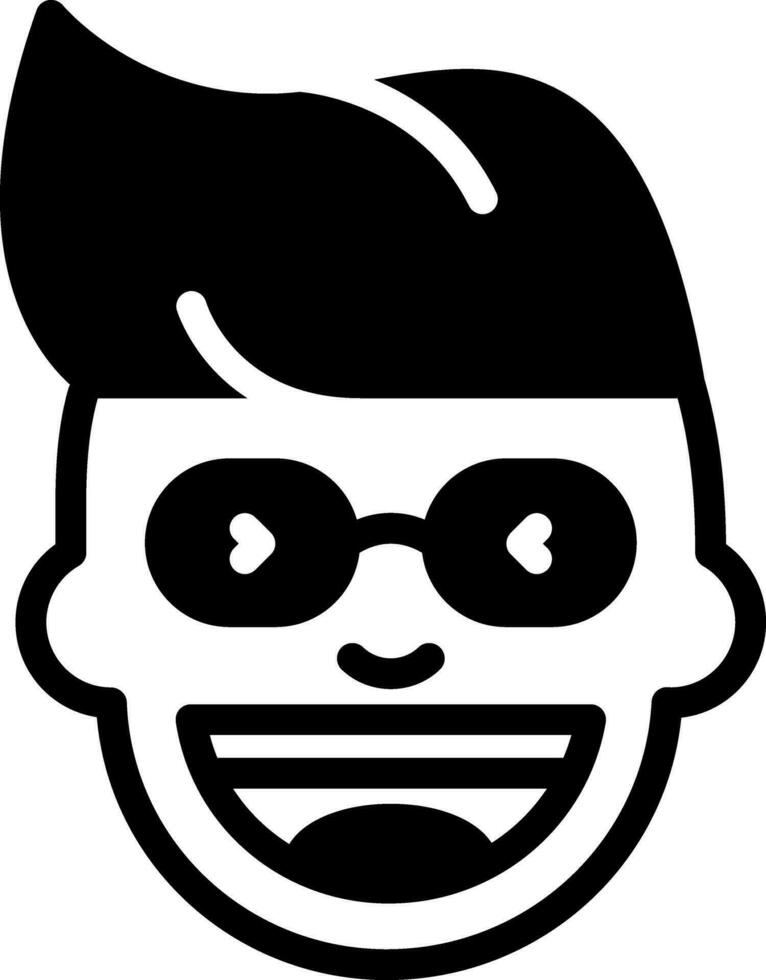 solid icon for funny vector