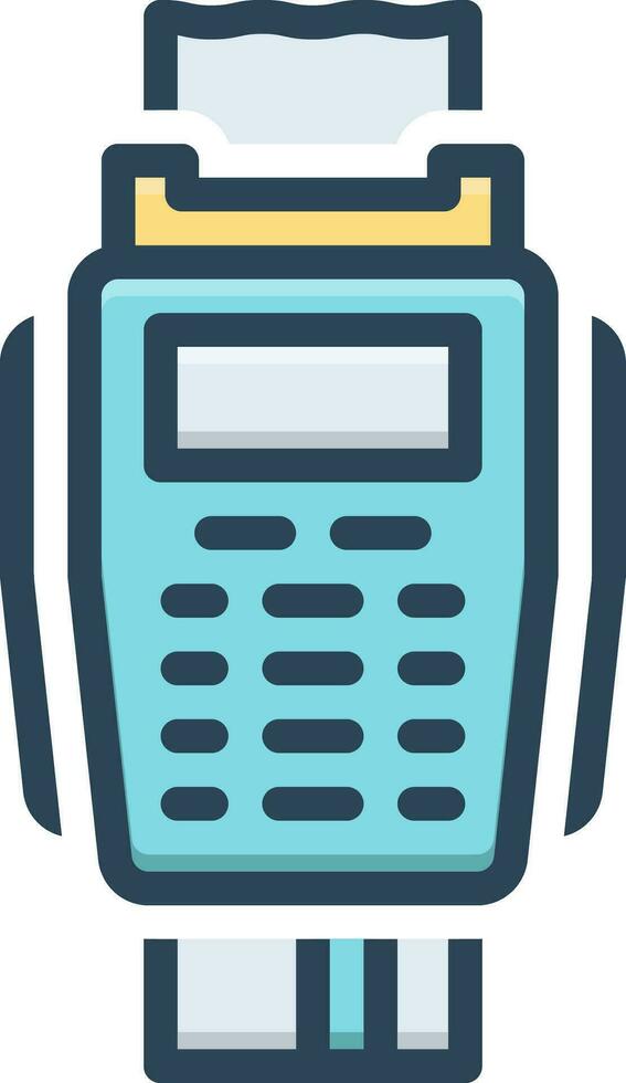 color icon for machine vector