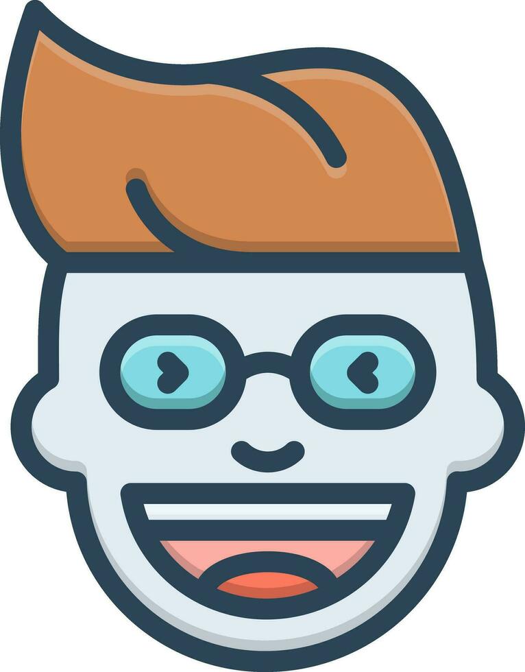 color icon for funny vector