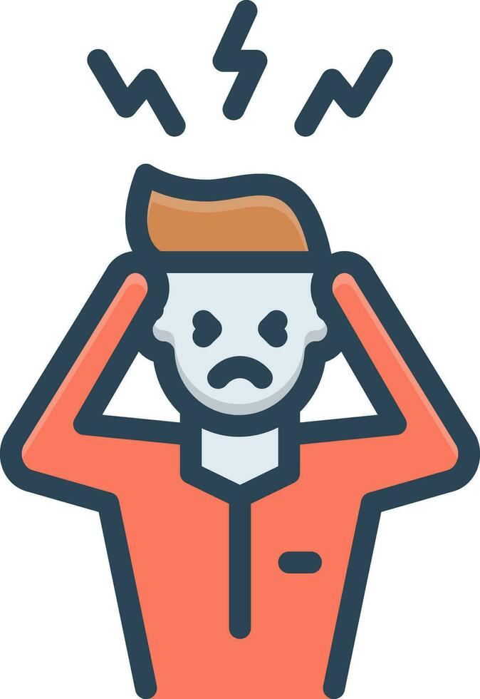 color icon for tension vector